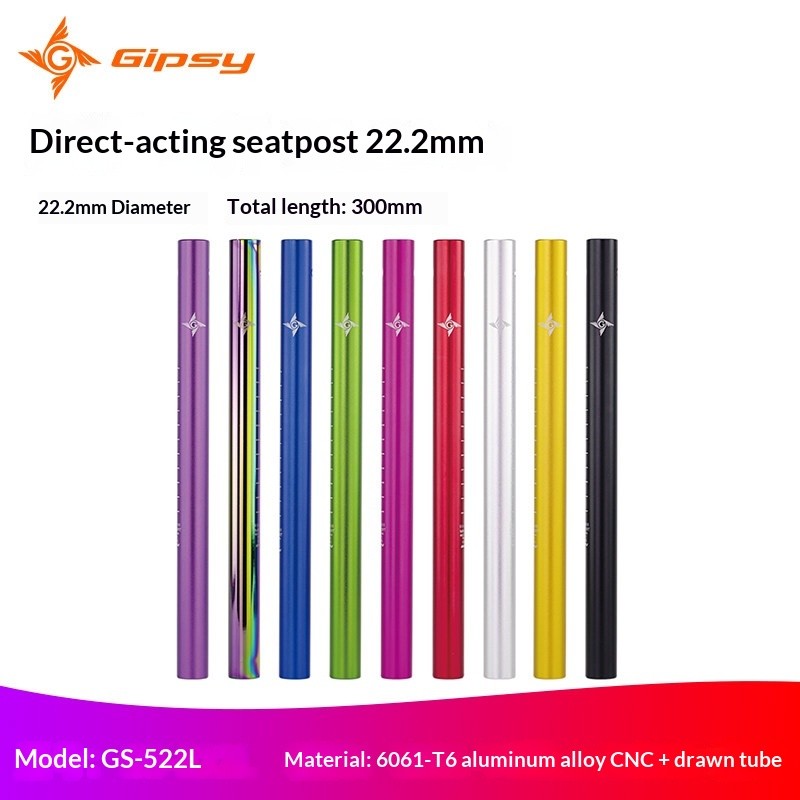 Chốt yên thẳng GIPSY 22.2mm 6061-T6 Hợp kim nhôm CNC GS-522L