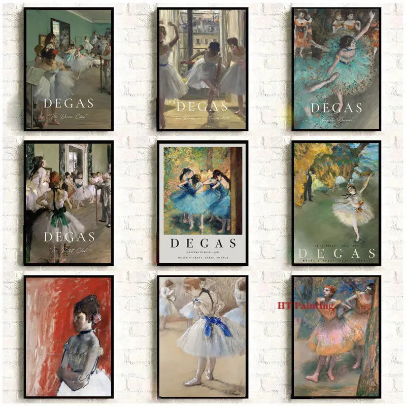 Edgar Degas Ballerina Vũ Công Ấn Tượng Tác Phẩm Nghệ Thuật In Poster Tranh Canvas Treo Tường Hình Ản
