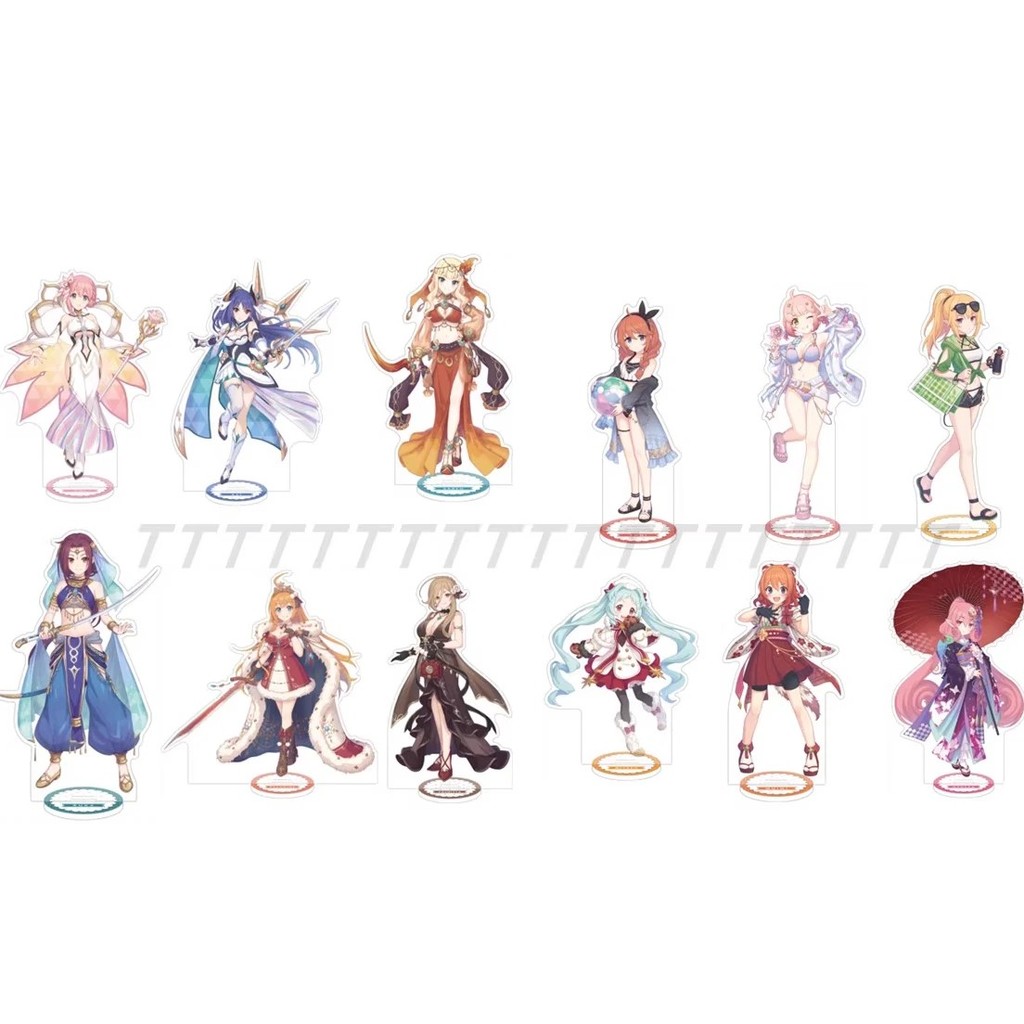 Standee anime Princess Connect Re Dive Priconne mô hình acrylic nhân vật Pecorine Kokkoro Karyl Kyar