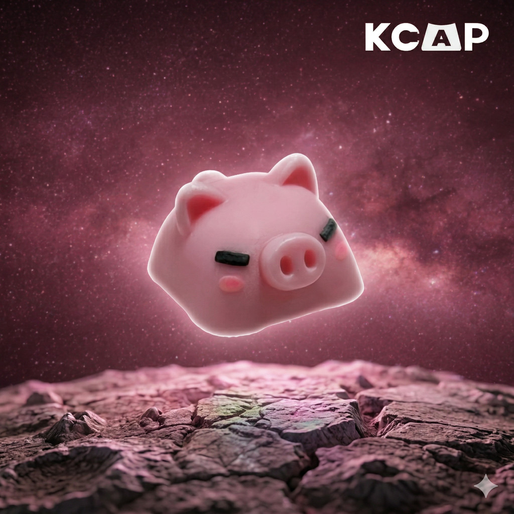 Keycap Artisan Heo Hồng Đáng Yêu | KCRAFT - World of keycaps