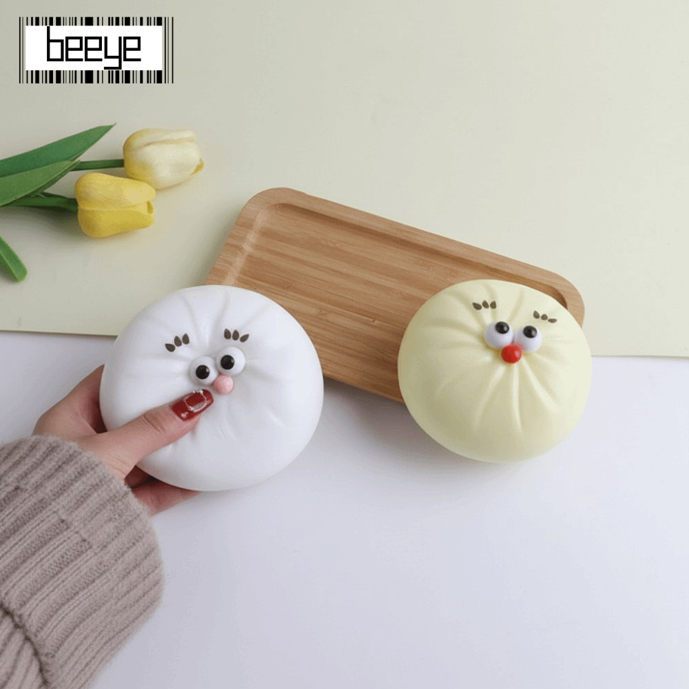 BEEYE Bánh Bao Đồ Chơi Squishy, Fidget Mềm Hấp Nhồi Bông Bun Squishy Pinch Le, Quà Tặng Đồ Chơi Squi