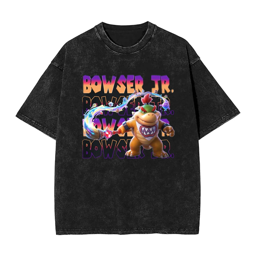 Áo thun nam Bowser Jr., 100% cotton hạng nặng, thiết kế đẹp mắt