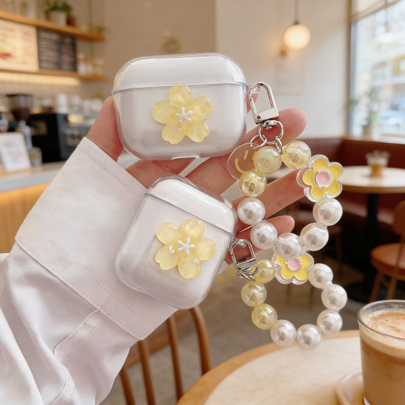 Mặt Dây Chuyền Hoa Cho Jabra Elite 8Active / Elite 10 Gen 2 Ốp Lưng Tai Nghe Silicon Cho Jabra Elite