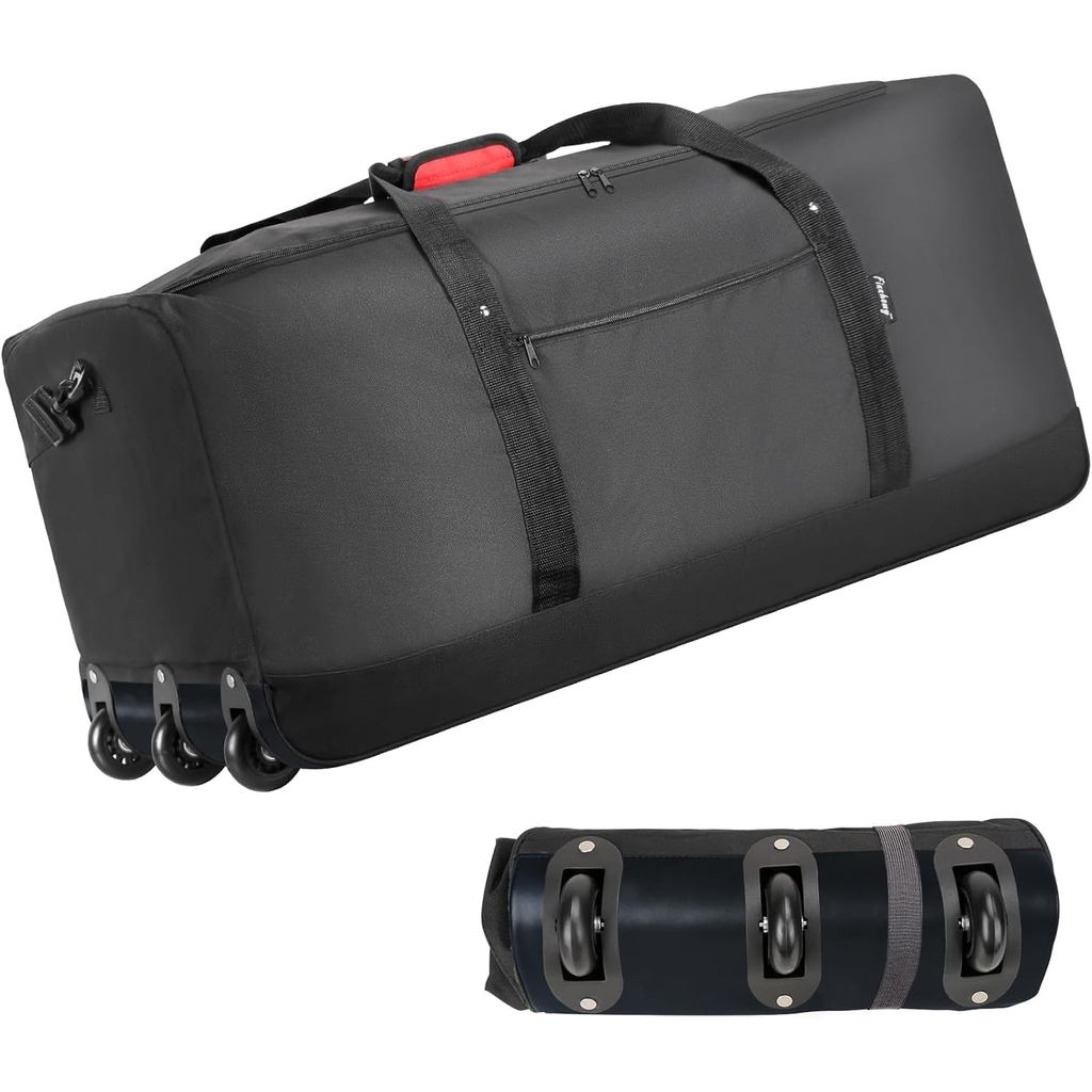 Túi Duffel lăn có thể gập lại Finnhomy 120L có 3 bánh, túi Duffel du lịch trọng lượng nhẹ có sức chứ