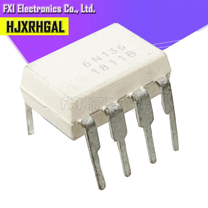 10 CÁI 6N136 DIP DIP8 bộ ghép quang điện mới nguyên bản