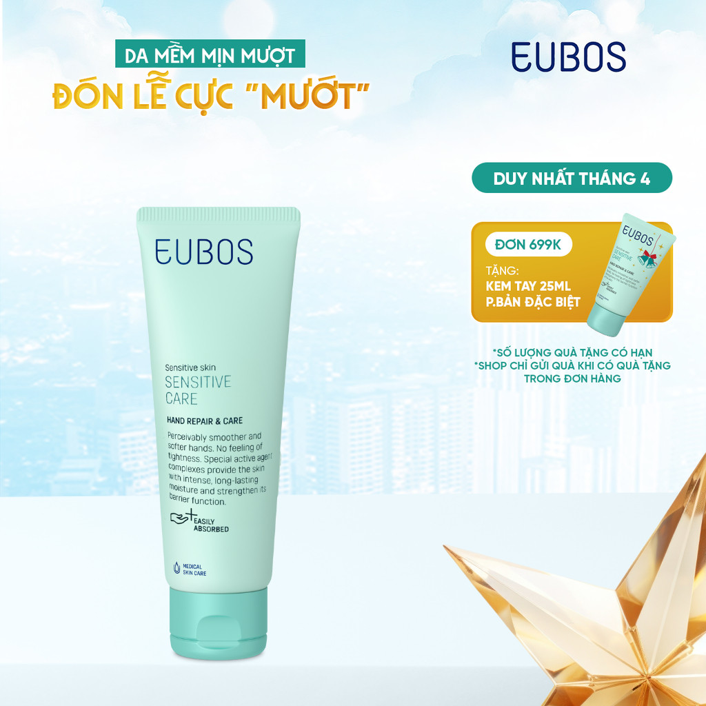 [LIVE] Kem Dưỡng Da Tay Và Móng Dưỡng Ẩm Mềm Mịn Hand Cream EUBOS