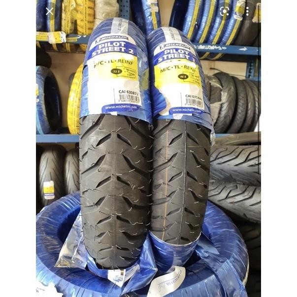COMBO CẶP VỎ MICHELIN 70/90-17 và 120/70/17 PILOT STREET THÁI LAN