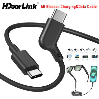 Cáp sạc HdoorLink AR Kính Loại C cho kính Xreal / Rokid / Ray Neo AR Cáp truyền dữ liệu HD toàn chức năng Cáp chiếu kính AR