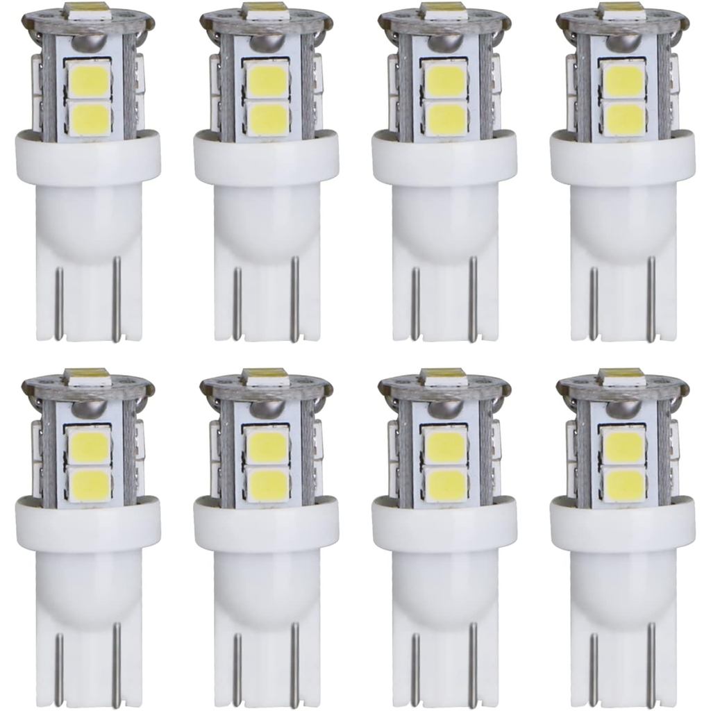 Bóng đèn LED cảnh quan 1W 12V Trắng mát 6000K, Bóng đèn sợi đốt điện áp thấp 7W Tương đương, Đế nêm 