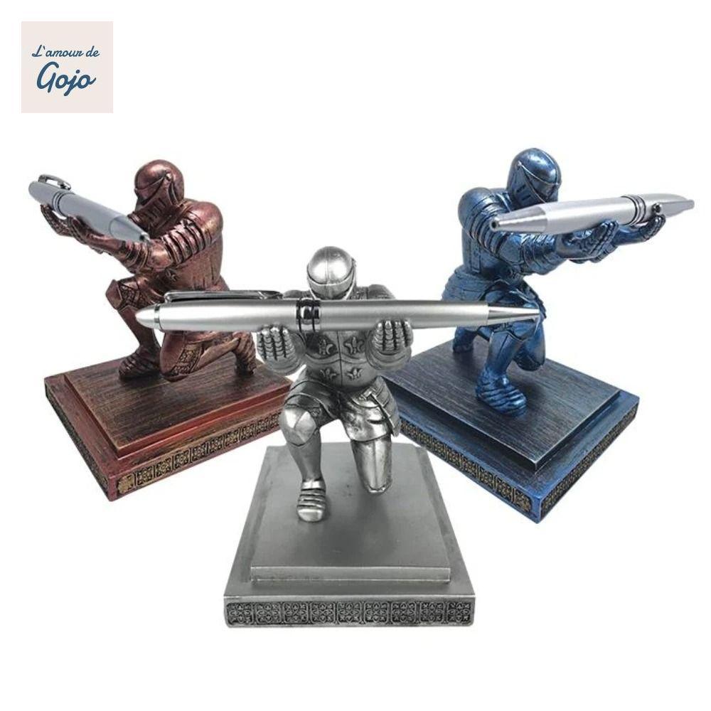 GOJO Executive Knight Pen Holder, Executive Knight Armor Hero Hero Hero Pen Holder, Máy Tính Để Bàn 