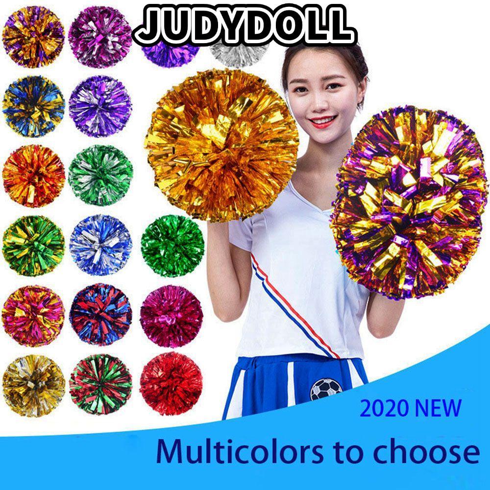 JUDYDOLL Cổ Vũ Bóng Cổ Vũ Nhẫn Phong Cách Cuộc Thi Hoa Tay Cầm Đôi Lỗ Khiêu Vũ Trang Trí Tiệc