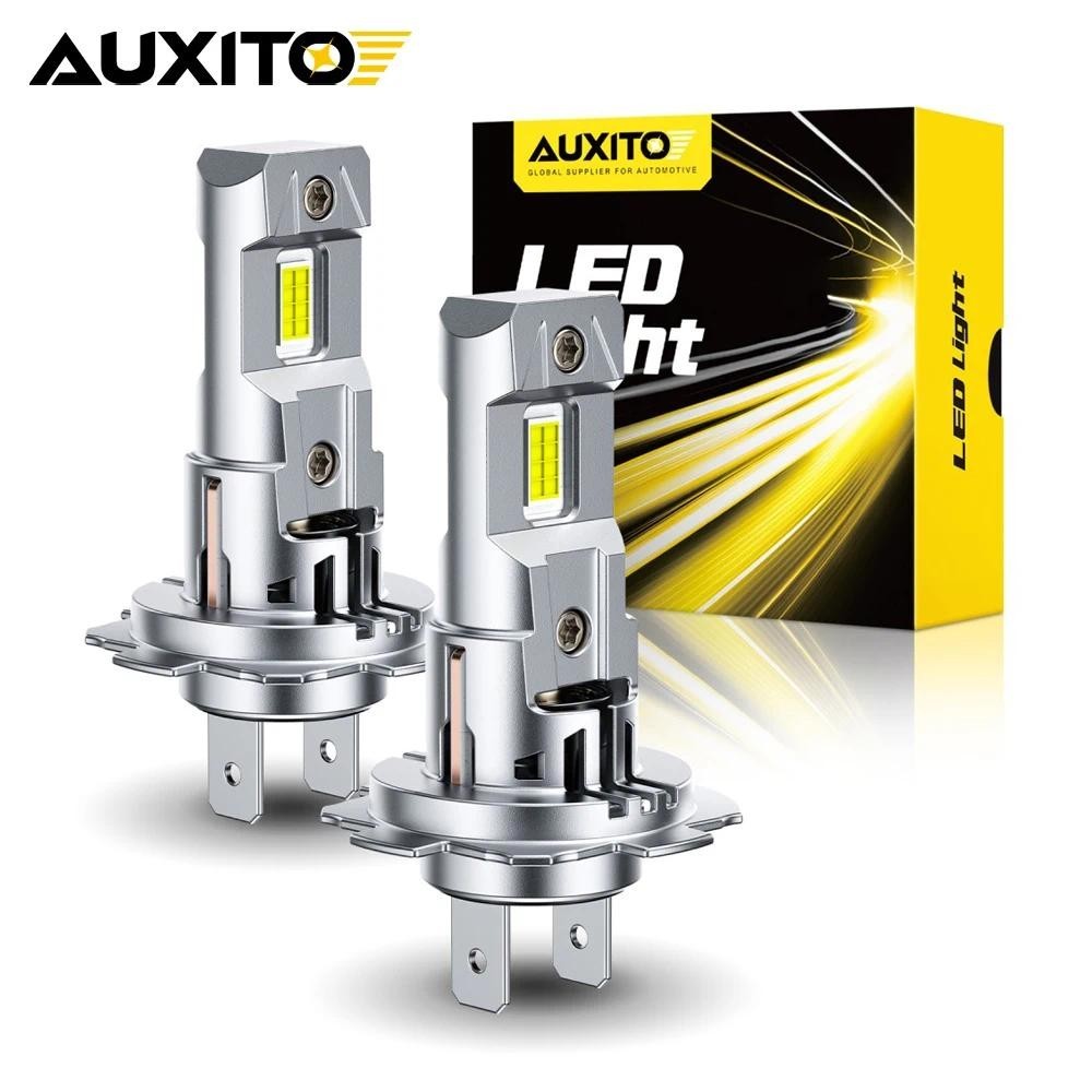 2 Chiếc AUXITO 30000LM H7 LED Canbus Không Lỗi Bóng Đèn Pha Có Quạt CSP Chip Công Suất Cao 70W H7 Bó