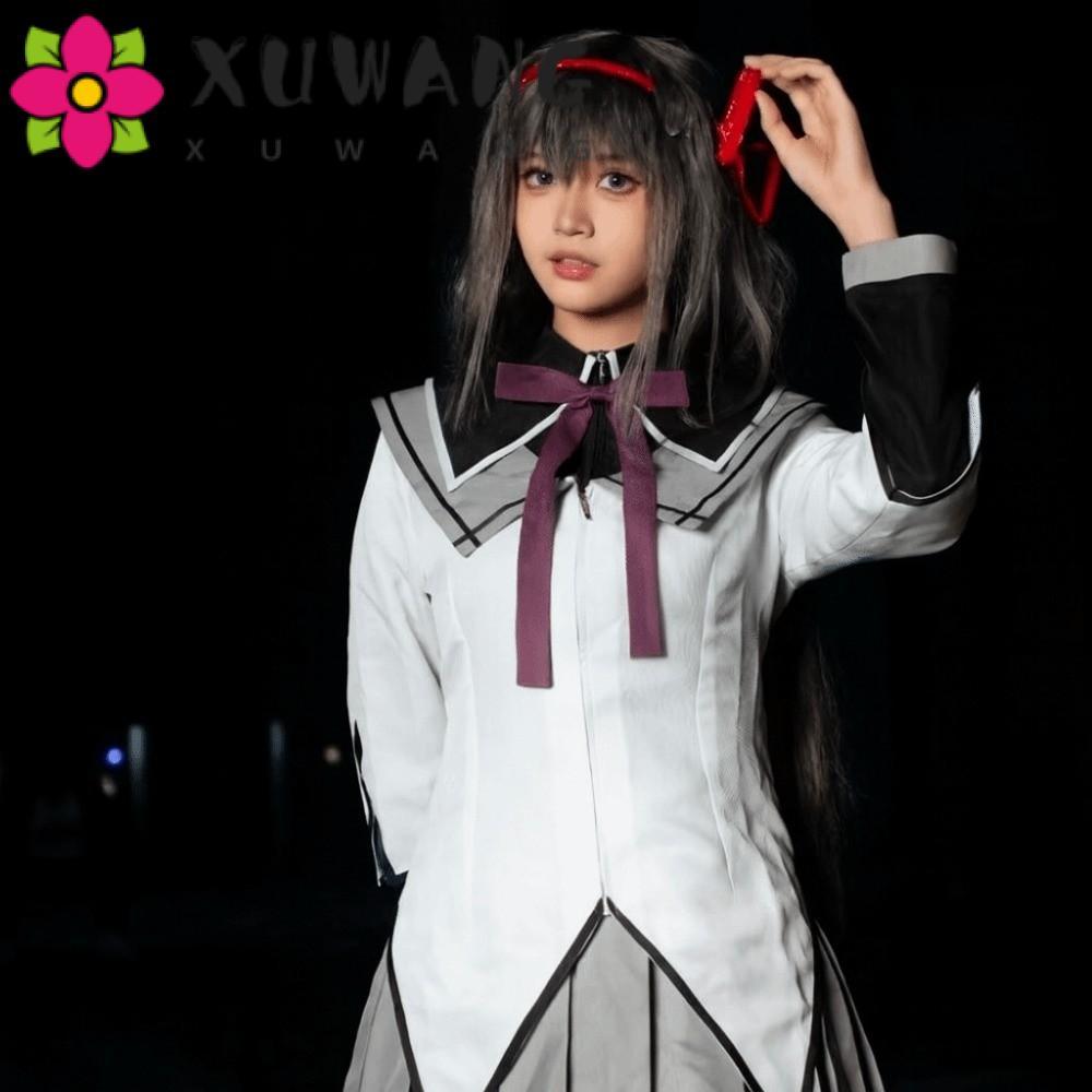 XUWANG Akemi Homura Đồng Phục Cosplay Chiến Đấu Hoạt Hình