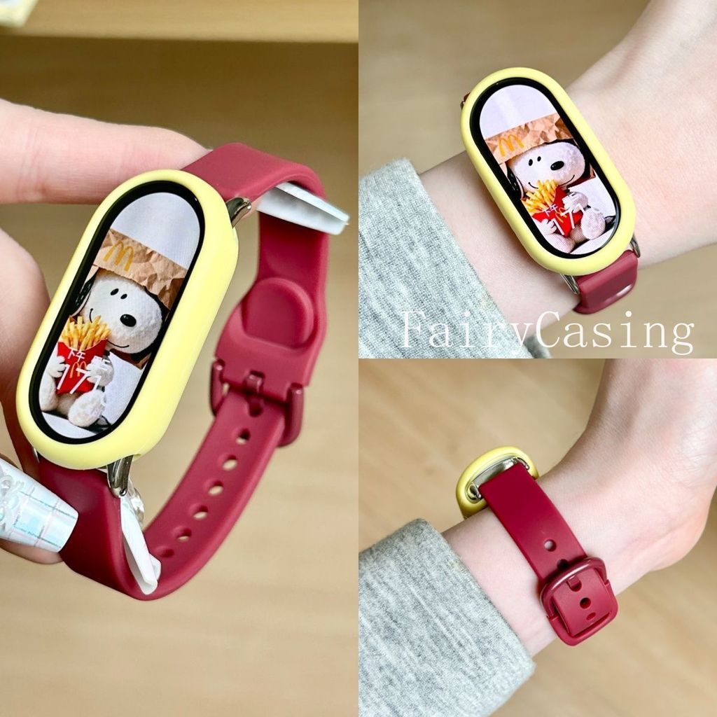 Ốp Lưng Silicon + Dây Đeo Cho Xiaomi Mi Band 10 Phụ Kiện Vòng Tay Có Thể Thay Thế Cho Xiaomi Band 10