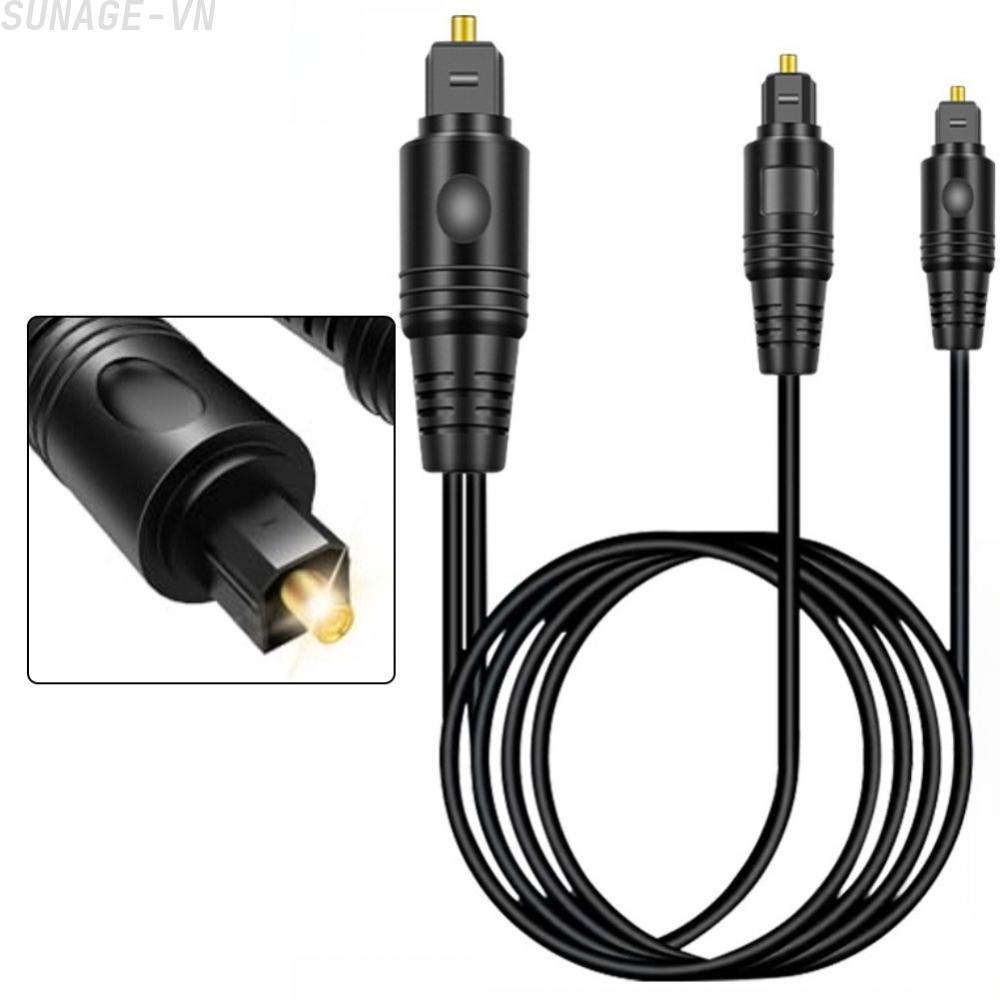 【SUNAGE】Optical Audio Splitter 1 Input 2 Output Digital for Home Theater PC PS4 Xbox Use【HOT Fashion