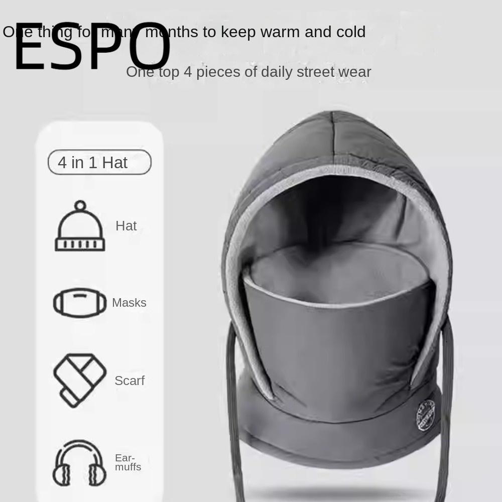 Mũ len ESPO và mũ cotton ấm áp, bảo vệ tai, phù hợp cho outdoor