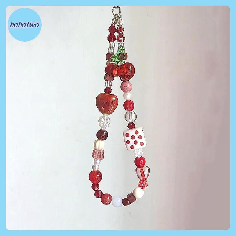 Ha Anh Đào Mặt Dây Chuyền Điện Thoại Di Động Dây Xích CCD Camera Sling Dây Cổ Alcove Mặt Dây DIY Han