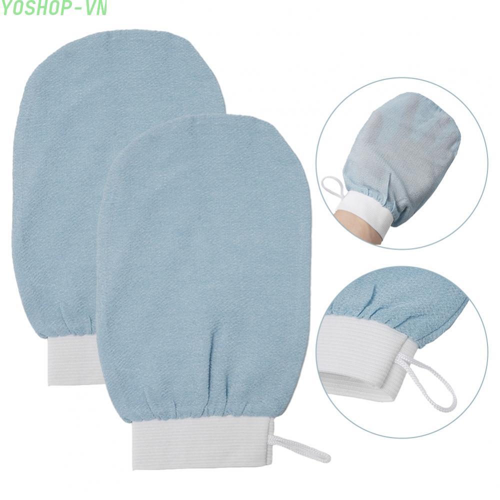 [Ysp]Bath Glove Bath Scrub Degradable Rayon Glove/Mitt 1/2 Pcs Removing Dead