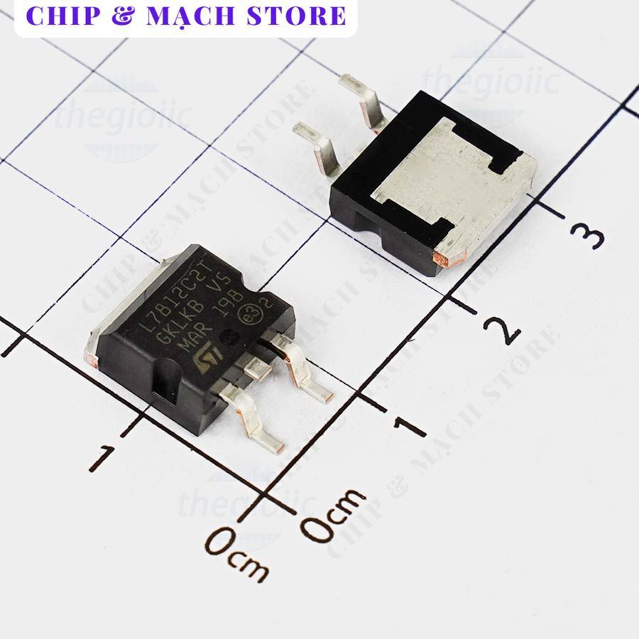 [3 Cái]- L7812CD2T IC Ổn Áp 12V 1.5A Chip & Mạch Store
