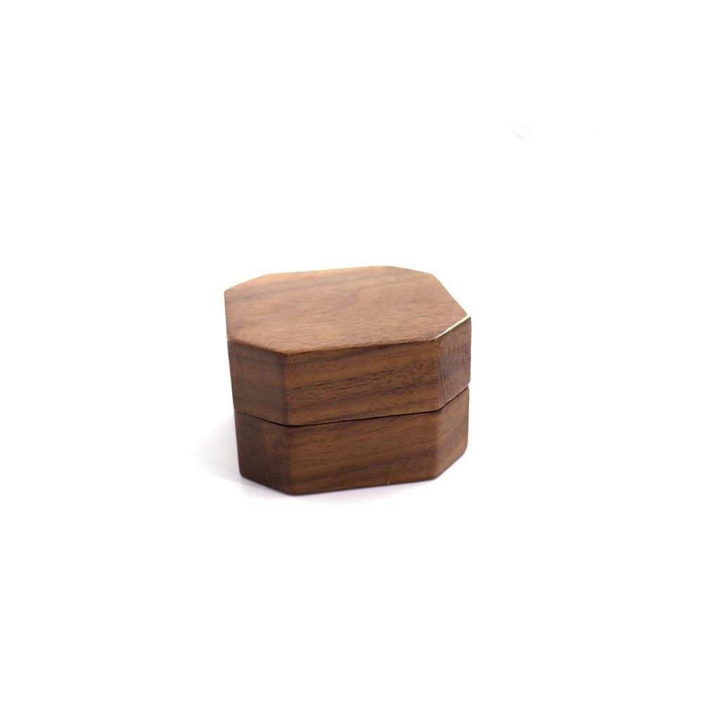 New Product#Wooden Ring Box Custom Jewelry Box Small High-End Jewelry Box Collection Box Light Luxur