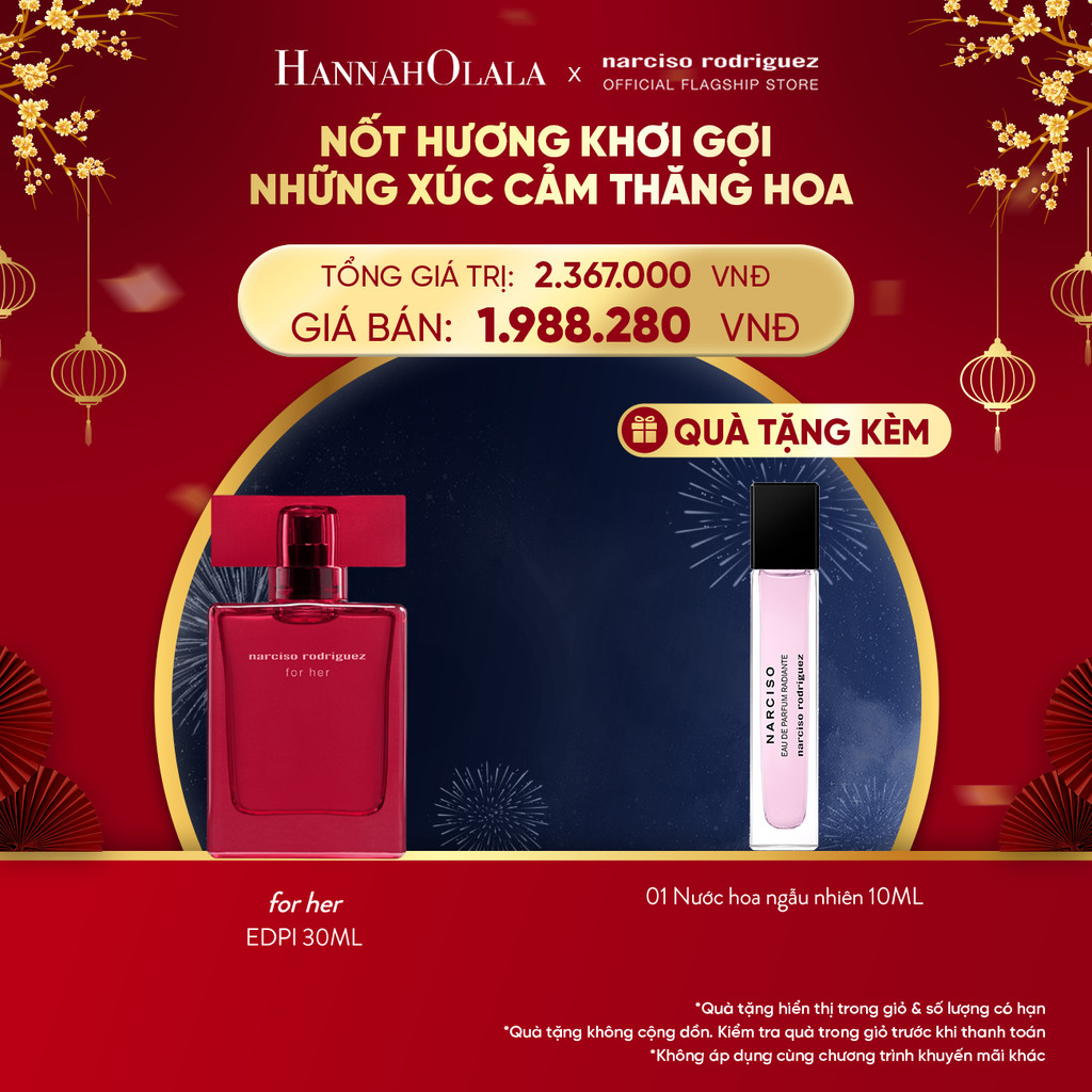 [HANNAH 15.01] Nước Hoa nữ Narciso Rodriguez For Her EDP Intense 30ml