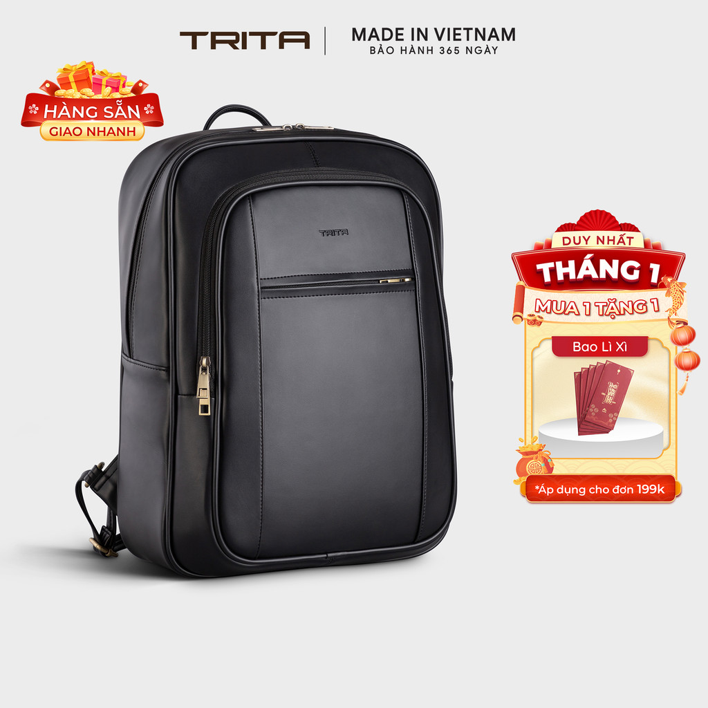 Balo Trita (Thời trang nam công sở cỡ lớn - Balo da RBA2) Bagsmart