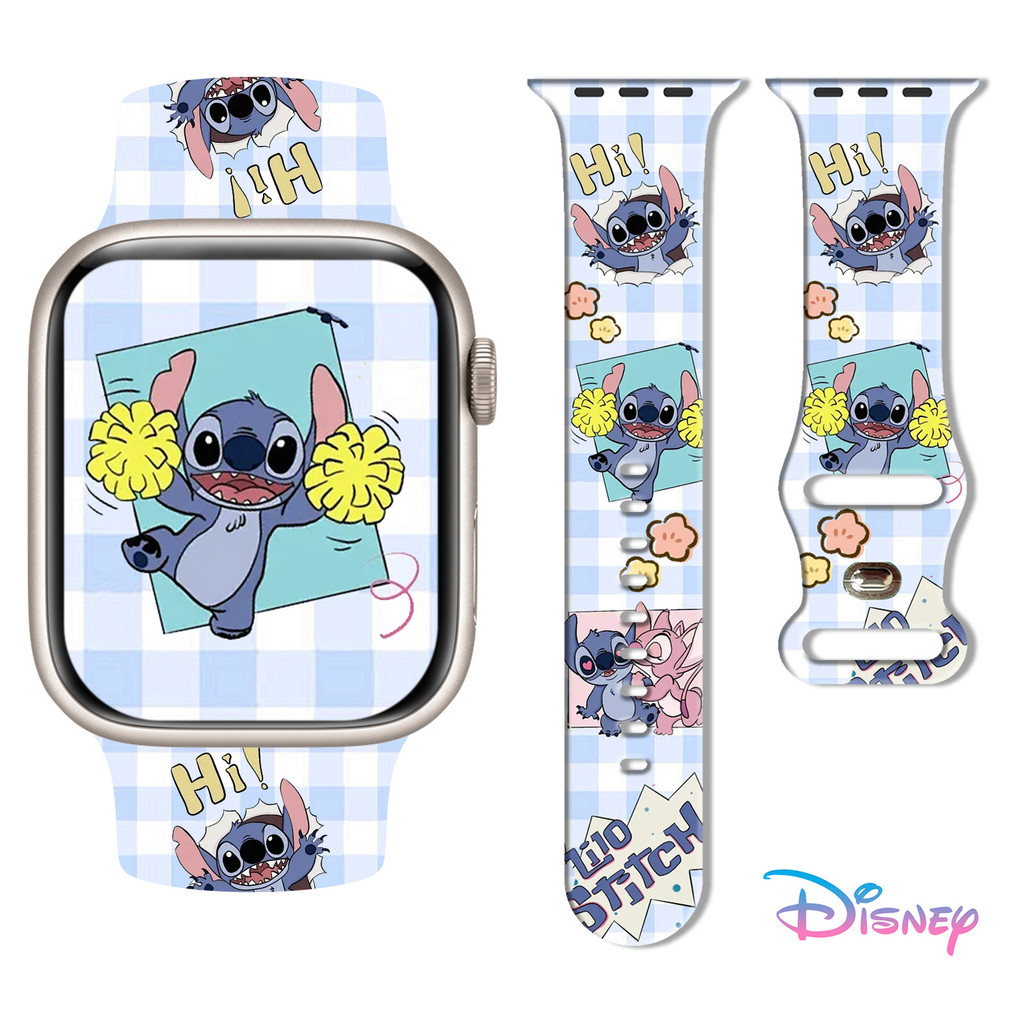 Dây đeo in hình Stitch Thích hợp cho dây đeo Apple iWatch S11 / S10 iwatch9-1 thế hệ se Dây đeo appl