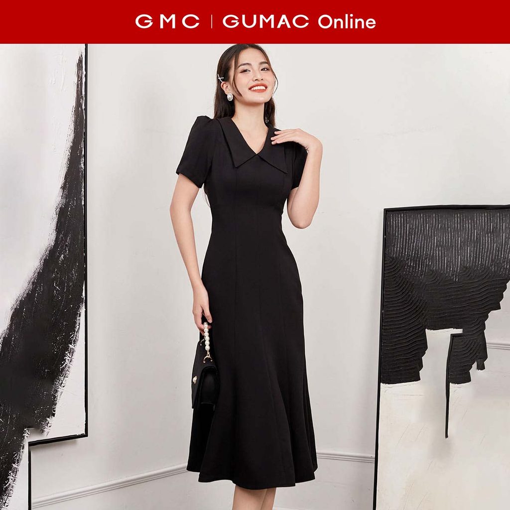 [MUA 2 GIẢM 25K] Đầm nữ dáng đuôi cá dáng midi thời trang GUMAC DD12032 - LDF0822