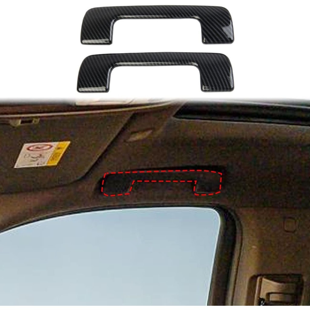 Sợi Carbon Nội Thất Mái Tay Cầm Bao Viền Cho 2021-2025 Chevy Tahoe Suburban Cho 2021-2025 GMC Yukon