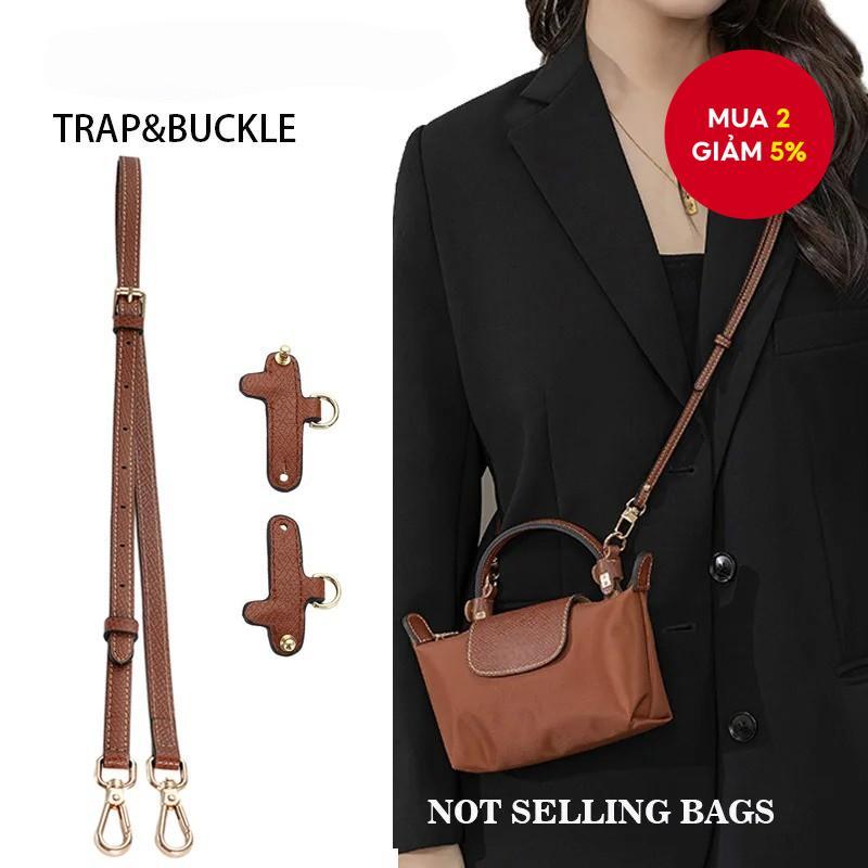 Dây đeo chéo da thật cho Longchamp Túi Mini không đục lỗ Dây đeo vai Phụ kiện chuyển đổi​