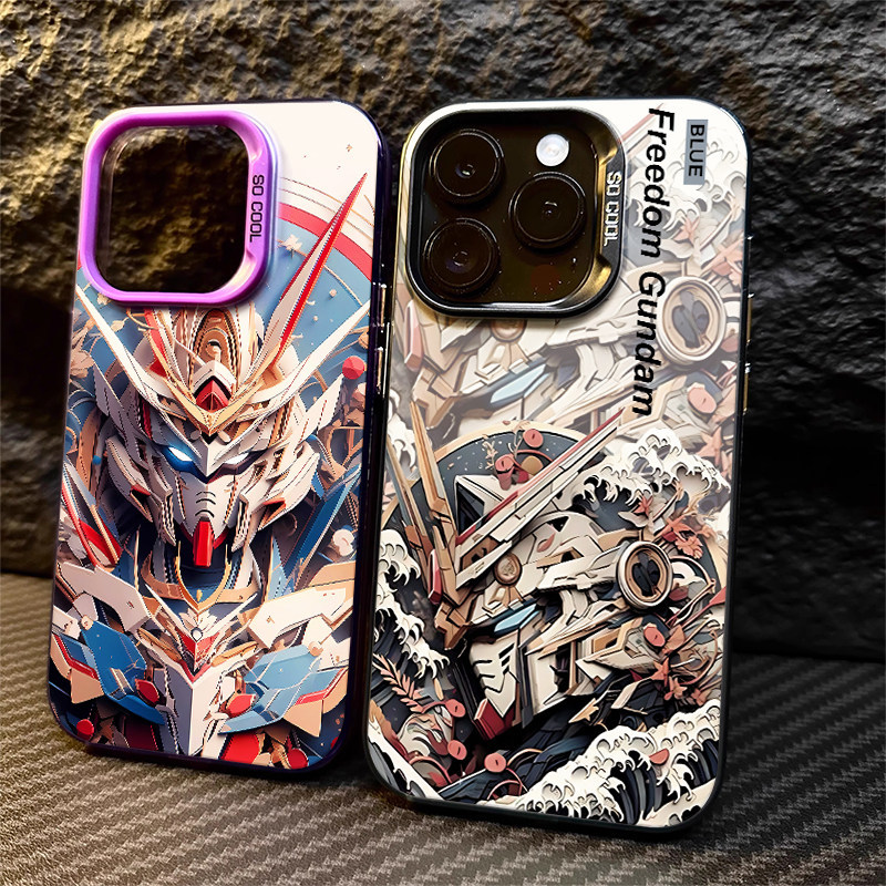 Ocean Wave Gundam Thích Hợp Cho iphone17 / 16Pro Ốp Điện Thoại 15 Apple 14 / 13 / 12 Niche 11 Anime 