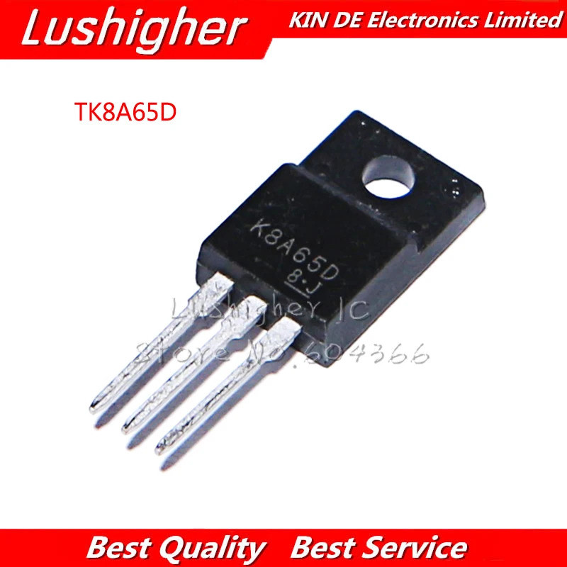 10 Miếng K8A65D TO220F TK8A65D TO-220F TK8A65 TO-220 650V 8A