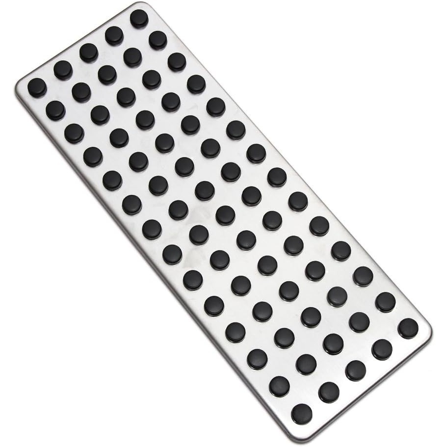 VCiiC Chỗ Để Chân Bằng Thép Không Gỉ Chân Bàn Đạp Chết Miếng Lót Dành Cho Dodge Charger 2011-2019