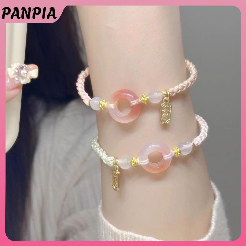 PNPIA- Phong Cách Trung Quốc Mới Phong Cách Dân Tộc Hòa Bình Bule Vòng Tay Cô Gái Trái Tim Đính Hạt 