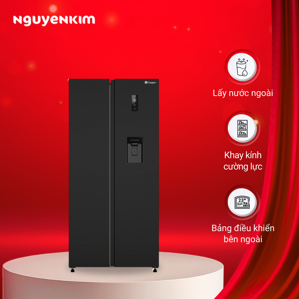 Tủ lạnh Casper Inverter 458 lít RS-460PBW