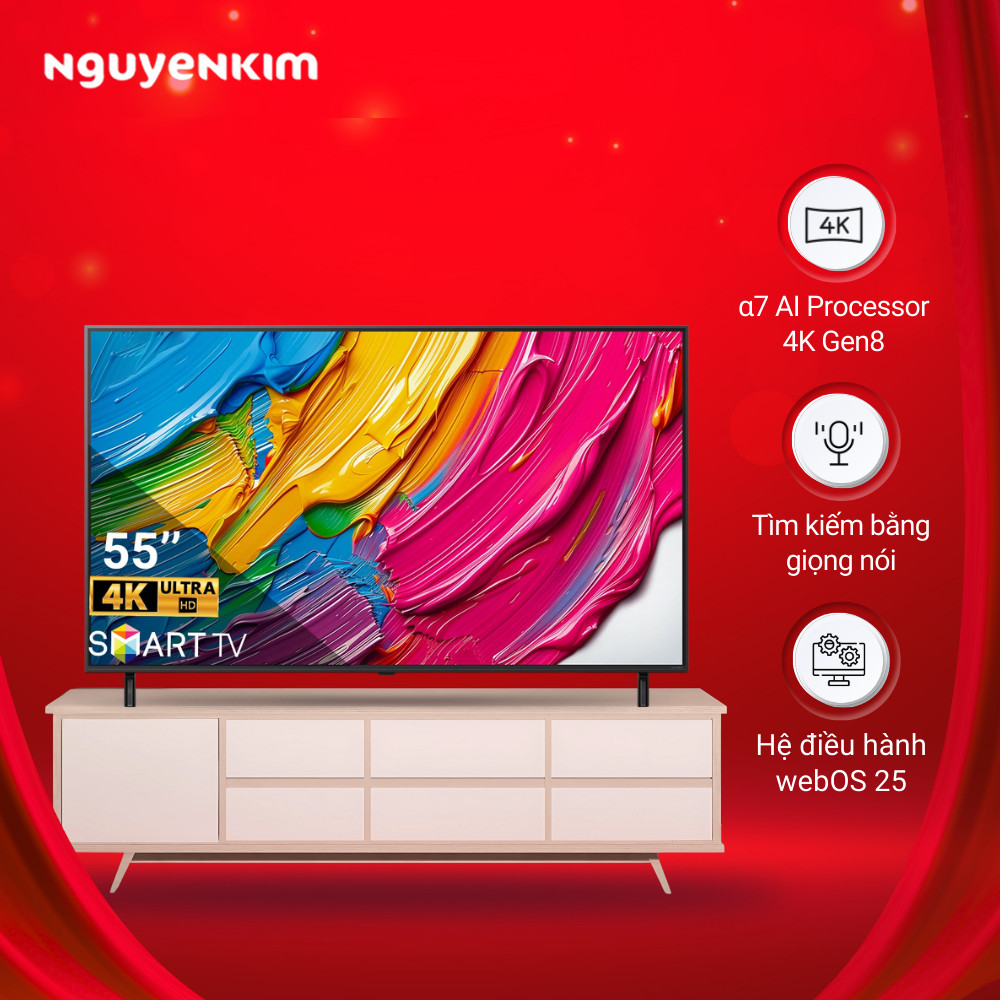 Smart Tivi QNED LG 4K 55 inch 55QNED80ASA