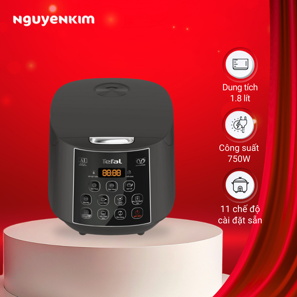 Nồi cơm điện tử Tefal 1.8 lít RK736B68