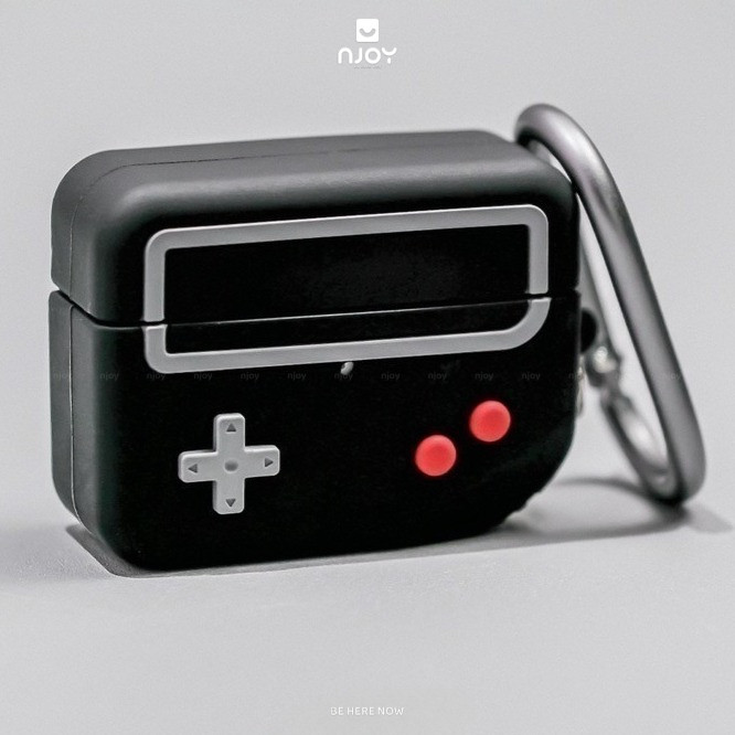 Ốp In Hình Máy Chơi Game Cổ Điển Màu Đen Cho Tai Nghe Airpods Pro 3 2 Njoyshop