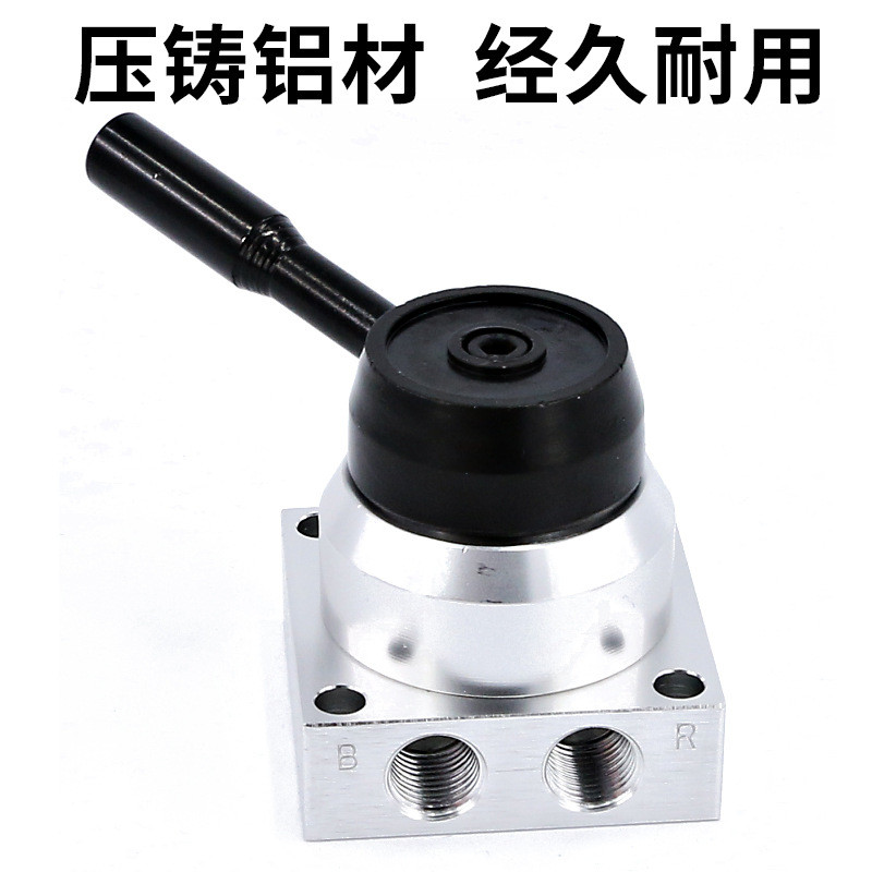 Công Tắc Khí Nén Van Tay Cờ Lê Van Phụ Kiện Xi Lanh Van Khí Nén K34R6-8D Van Điều Khiển Ba Vị Trí Ta