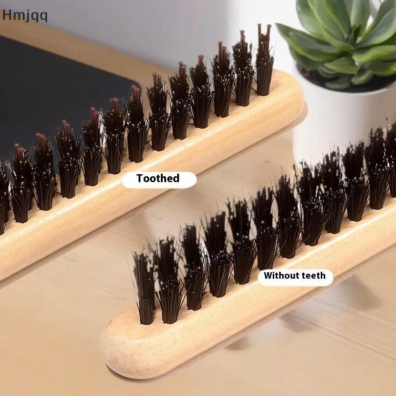 Hmjqq gỗ xử lý heo rừng bristlebs salon tóc bàn chải tự nhiên heo rừng lông bàn chải Slimline stylin
