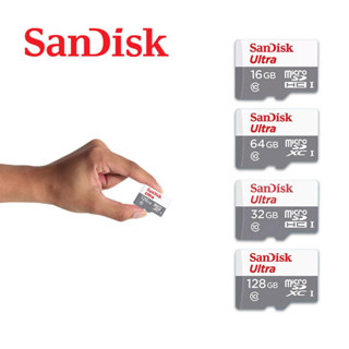 Sandisk Thẻ nhớ MicroSDHC MicroSDxC  Ultra 32GB/64GB/128GB/256GB /512GB/1T Class 10 upto 100MB/s