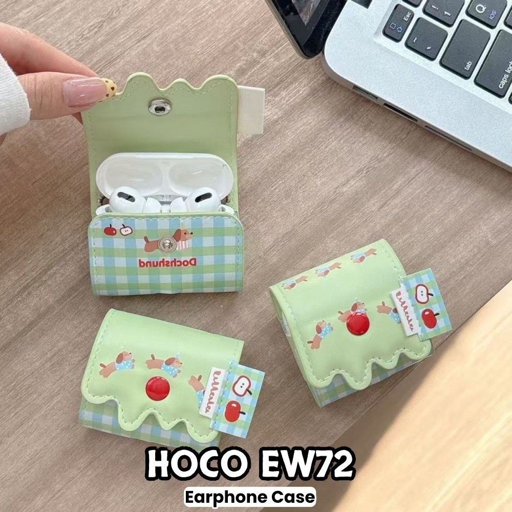 [Yoshida] Dành cho vỏ HOCO EW72 Vỏ bọc tai nghe dệt may hoạt hình dễ thương