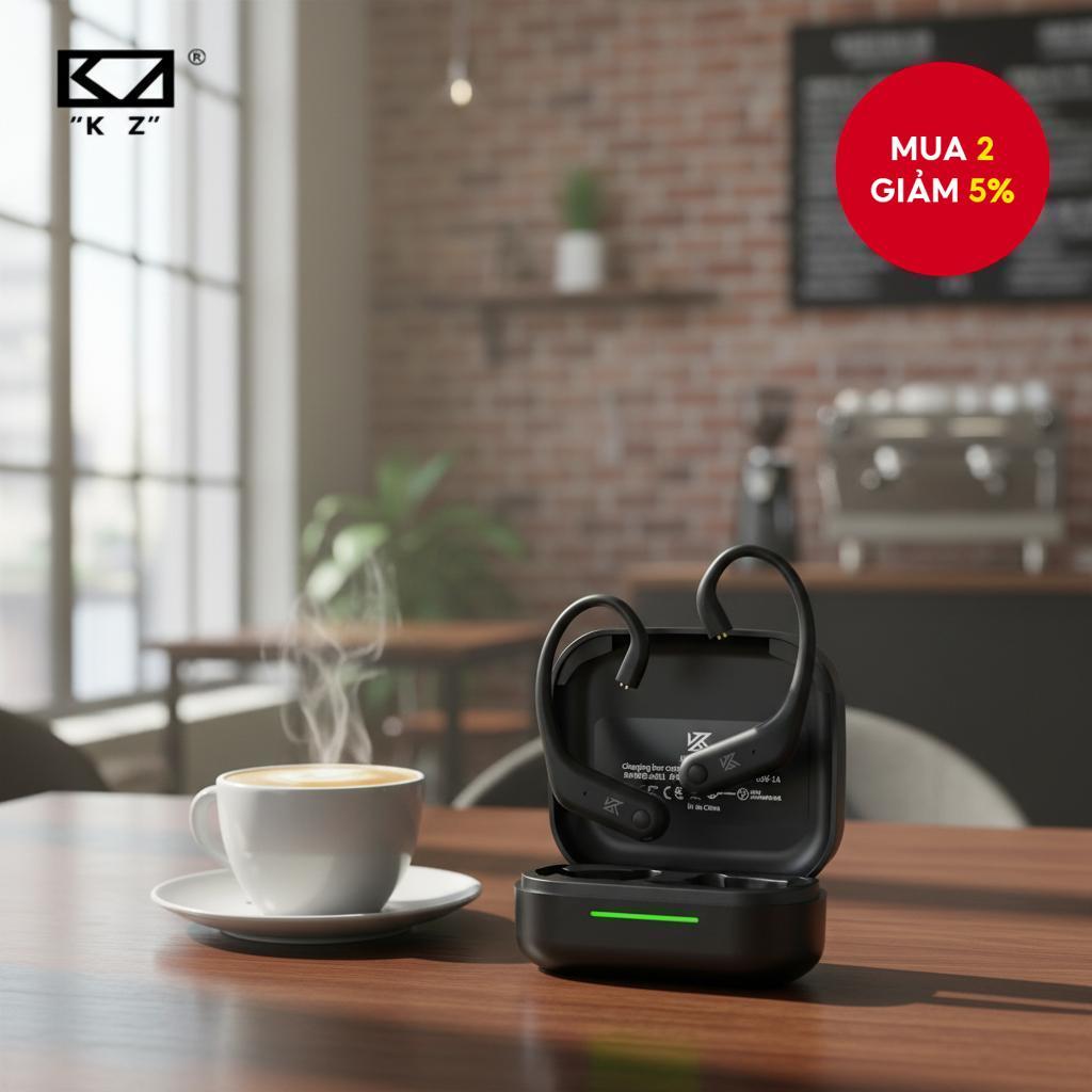 KZ AE01 Tai nghe nhét tai Bluetooth 5.4 dạng móc tai kèm hộp sạc C PIN và cáp cho PR1PRO DQ6 ZVX EDX