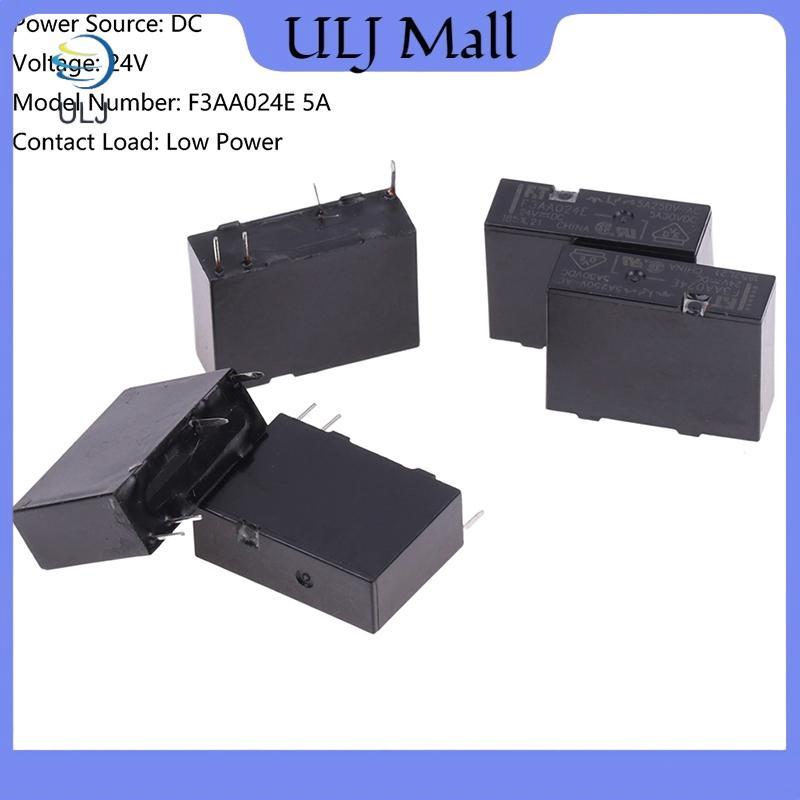 ULJ 5 CÁI Rơle 24V F3AA024E 5A 24VDC F3AA012E F3AA005E Thường Mở Rơle 4 Feet 5A.