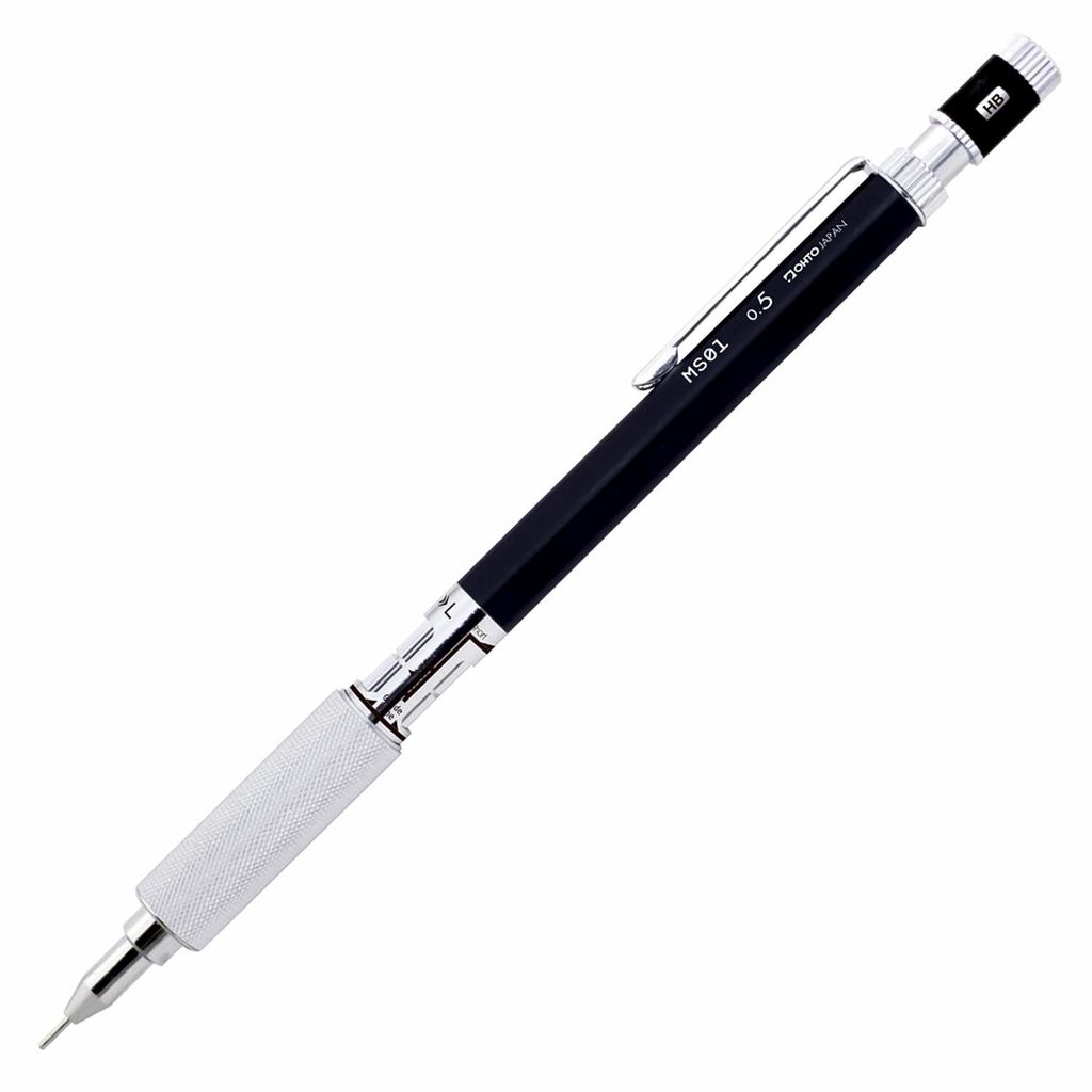 OHTO MS01 Drafting Mechanical Pencil 0.5mm Black Made in Japan Professional