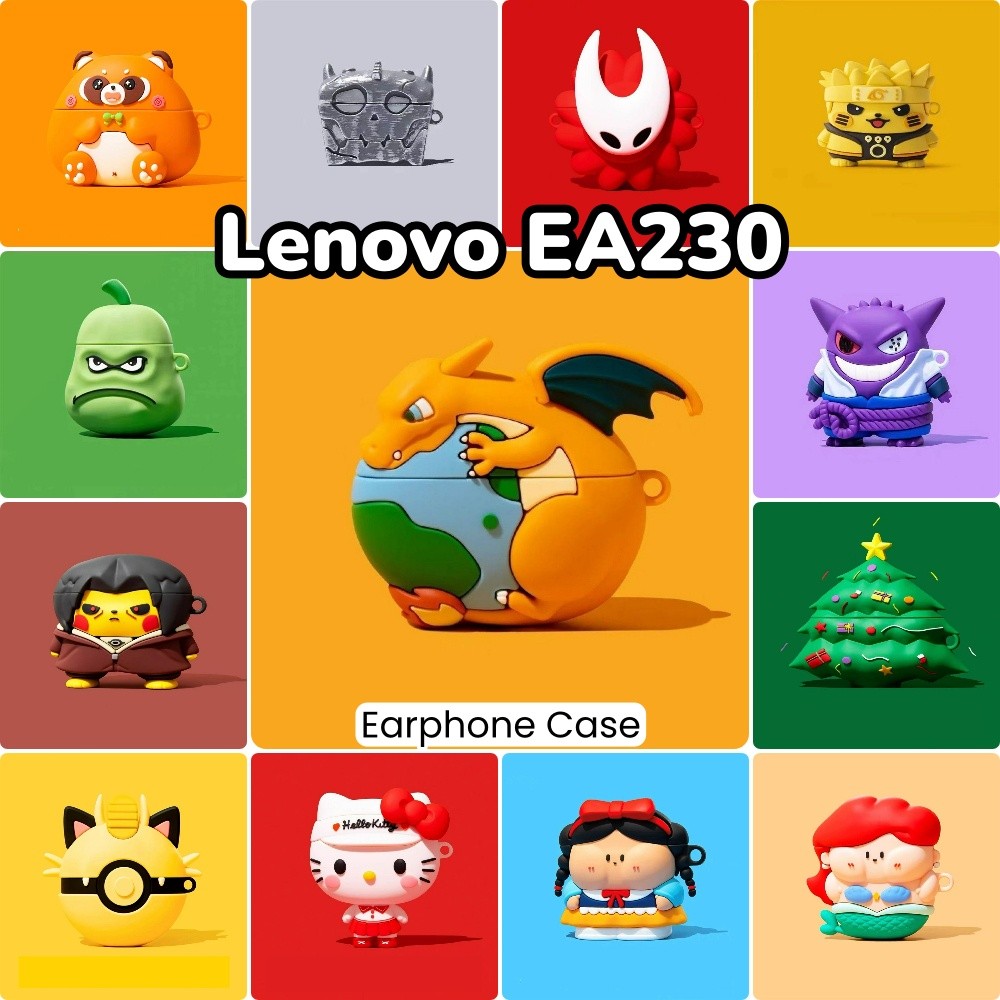 Dành Cho Lenovo EA230 Vỏ Silicon Mềm Hoạt Hình Dễ Thương Charizard Vỏ Tai Nghe