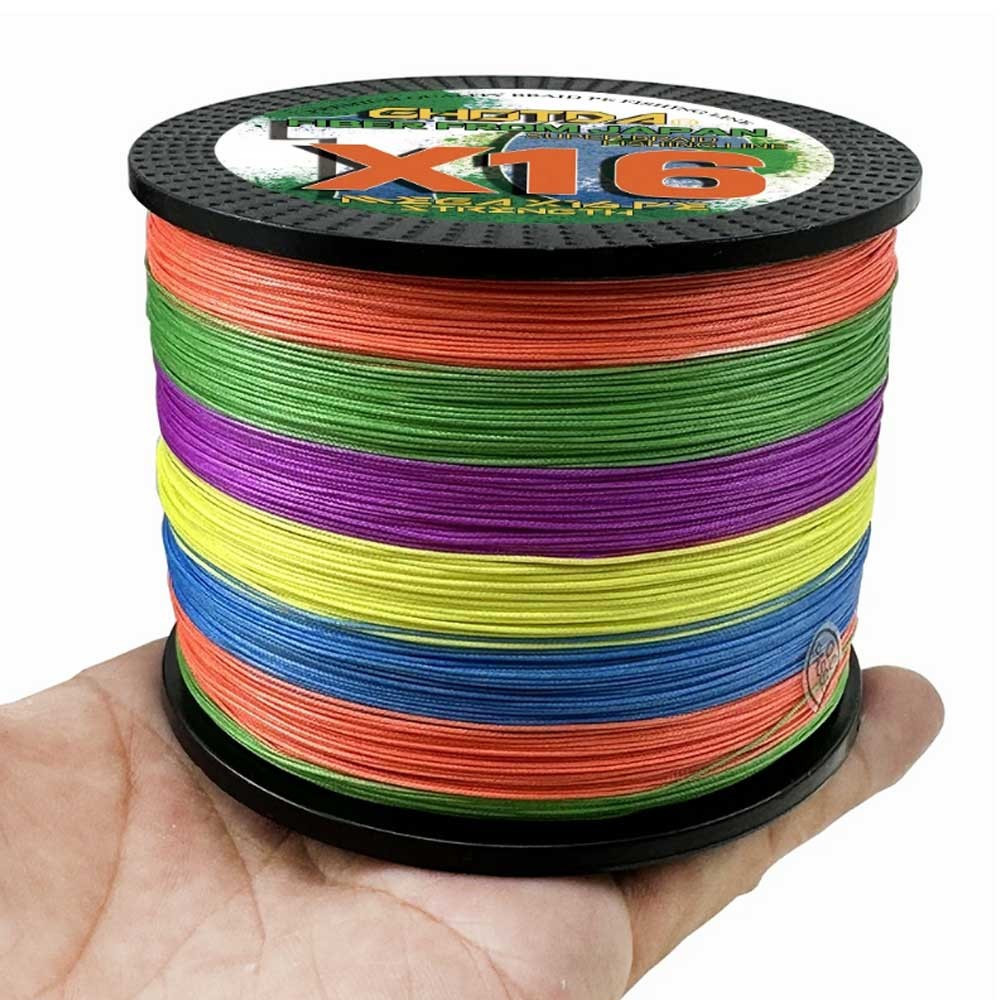 Dây câu cá PE cực bền 100M-300M, tải trọng 25-200LB, chuyên dùng jigging cho cá chép và bass Nhật Bả
