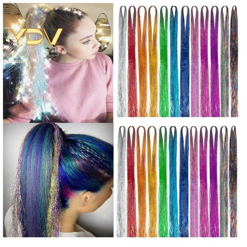 Dây tóc ba chiều lấp lánh 90cm style hippie - mới