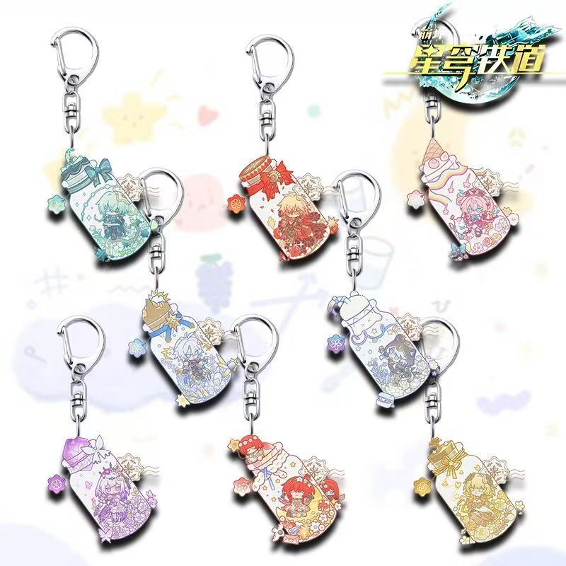 8 Cái / bộ Trò Chơi Cosplay Móc Khóa Anaxagoras Castorice Mydei Tribios Aglaea Mật Mã NeiKos496 Móc 