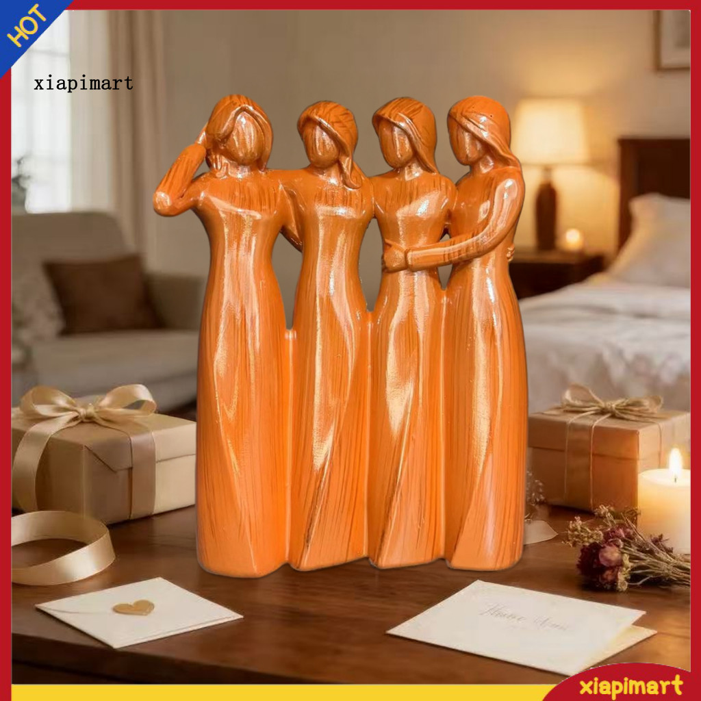 {xiapimart} Tượng Tình Bạn Nữ Hai Chị Em Tượng Nữ Chị Em Tượng Tình Bạn – Điêu Khắc Bạn Bè Nữ 2-6 Ch